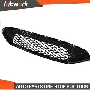 Labwork フロントグリル 2017-2018 フォード フュージョン ハニカム トリム グロスブラック Labwork Front Grille For 2017-2018 Ford Fusion Honeycomb Trim Gloss Black 【並行輸入品】