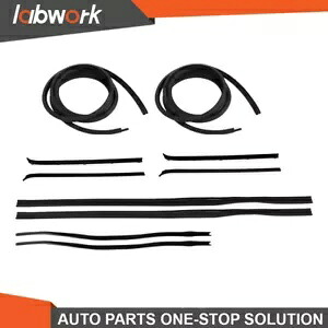 Labwork ドアウィンドウ ウェザーストリップ シールキット 1980-1993 ダッジトラック D W 150用 Labwork Door Window Weatherstrip Seal Kit For 1980-1993 Dodge Truck D W 150 【並行輸入品】