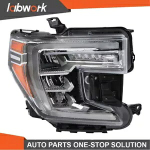 Labwork ヘッドライト 2019 2020 2021 GMC シエラ 1500 W/LED 信号ランプ右 Labwork Headlights For 2019 2020 2021 GMC Sierra 1500 W/LED Signal Lamp Right 【並行輸入品】