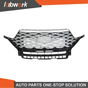 Labwork フロントバンパーグリルアッパーメッシュグリルラジエーター 2020-22 フォードエクスプローラー用 Labwork Front Bumper Grille Upper Mesh Grill Radiator For 2020-22 Ford Explorer 【並行輸入品】