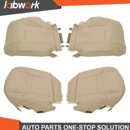 Labwork フロントシートカバー 2003-2009 トヨタ 4 ランナー LH + RH タンレザー Labwork Front Seat Cover For 2003-2009 Toyota 4Runner LH+RH Tan Leather 【並行輸入品】