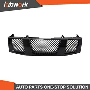 Labwork フロントバンパーアッパーグリル 光沢のあるブラック 2004-2007 タイタン/アルマダ用 Labwork Front Bumper Upper Grille Glossy Black For 2004-2007 Titan/Armada 【並行輸入品】