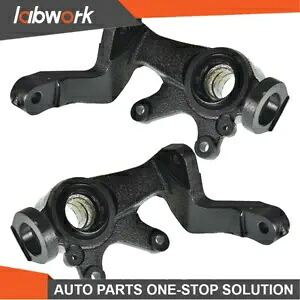 Labwork フロント左右ステアリングナックル 2004-13 ヤマハ Rhino 450 660 700 Labwork Front Left Right Steering Knuckles For 2004-13 Yamaha Rhino 450 660 700 【並行輸入品】