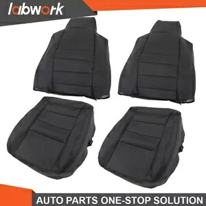 Labwork シートカバー 02-07 フォード F250 F350 ラリアット スーパー デューティ フロント 穴あき Labwork Seat Cover For 02-07 Ford F250 F350 Lariat Super Duty Front Perforated 【並行輸入品】