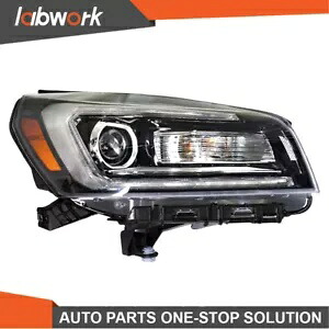 Labwork ヘッドライト 2013-16 GMC アカディア LED チューブプロジェクターハロゲン右 RH 付き Labwork Headlight For 2013-16 GMC Acadia w/ LED Tube Projector Halogen Right RH 【並行輸入品】