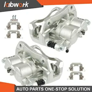 Labwork フロント ブレーキ キャリパー 2007-2016 ホンダ CR-V ブラケット付き Labwork Front Brake Calipers For 2007-2016 Honda CR-V w/ Bracket 【並行輸入品】