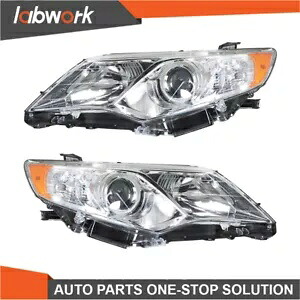 Labwork ヘッドライト 2012-2014 トヨタ カムリ プロジェクター クローム 左側+右側 Labwork Headlights For 2012-2014 Toyota Camry Projector Chrome Left+Right Side 【並行輸入品】 41,470円