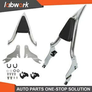 Labwork 16 インチ バックレスト シーシーバー CVO ロードグライド ロードキング グライド ストリート用 Labwork 16 Inch Backrest Sissy Bar For CVO Road Glide Road King Glide Street 【並行輸入品】