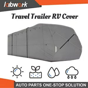 Labwork RV トレーラー カバー 30'-33' 防水キャンピングカー トラベル トレーラー カバー 4 層 Labwork RV Trailer Cover 30'-33' Waterproof Camper Travel Trailer Cover 4-Ply 【並行輸入品】