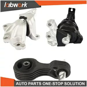 Labwork 3 個エンジンモーター & オートトランスミッションマウントセット ホンダ シビック 1.8L 用 Labwork 3 Pcs Engine Motor & Auto Transmission Mount Set for Honda Civic 1.8L 【並行輸入品】