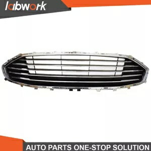 Labwork フロントアッパーバンパーグリル 2019-2020 フォード フュージョン クローム ファクトリースタイル用 Labwork Front Upper Bumper Grille For 2019-2020 Ford Fusion Chrome Factory Style 【並行輸入品】