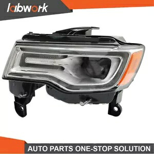 Labwork ヘッドライト 2019-2021 ジープ グランドチェロキー クローム キセノン LED DRL 左 LH Labwork Headlight For 2019-2021 Jeep Grand Cherokee Chrome Xenon LED DRL Left LH 【並行輸入品】