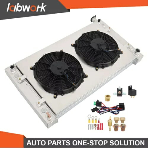 Labwork 3 列ラジエーター + シュラウド + 電動ファン 1988-1999 シボレー GMC C/K 1500 2500 Labwork 3 Row Radiator+Shroud+Electric Fan For 1988-1999 Chevy GMC C/K 1500 2500 【並行輸入品】