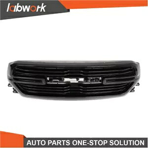 Labwork フロントメッシュアッパーグリル 2019-2023 ダッジラム 1500 グロスブラック用 Labwork Front Mesh Upper Grille For 2019-2023 Dodge Ram 1500 Gloss Black 【並行輸入品】