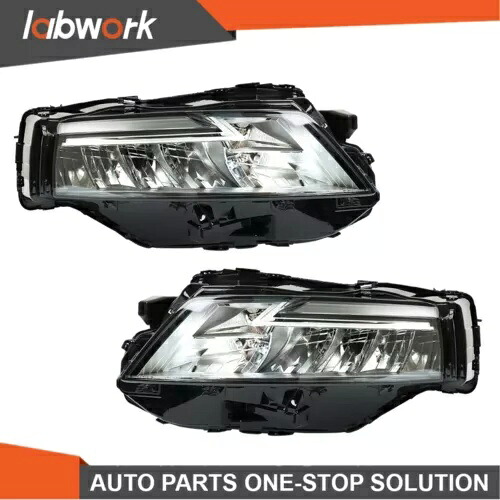 Labwork ヘッドライト 2021-2023 日産ローグ SL/SV クローム LED 工場左 + 右 Labwork Headlight For 2021-2023 Nissan Rogue SL/SV Chrome LED Factory Left+Right 【並行輸入品】