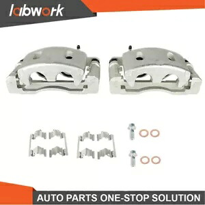Labwork フロント ブレーキ キャリパー 2008-2018 シボレー シルバラード 1500 ブラケット付き Labwork Front Brake Calipers For 2008-2018 Chevrolet Silverado 1500 w/ Bracket 【並行輸入品】