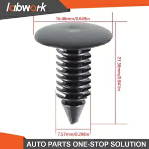 Labwork 100 個プラスチックリベットファスナー 8 ミリメートル径穴車の自動車バンパーフェンダー用 Labwork 100 Pcs Plastic Rivets Fasteners 8mm Dia Hole For Car Auto Bumper Fender 【並行輸入品】
