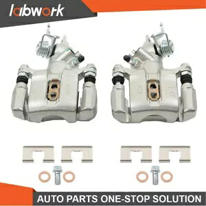 Labwork リアブレーキキャリパー ブラケット付き 1998-2007 ホンダ アコード アキュラ TSX用 Labwork Rear Brake Calipers w/ Bracket For 1998-2007 Honda Accord Acura TSX 【並行輸入品】