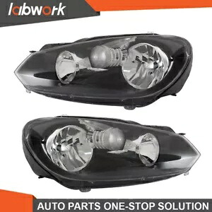 Labwork ヘッドライト 2010-2014 フォルクスワーゲン ゴルフ/ジェッタ スポーツワーゲン用 左+右 Labwork Headlights For 2010-2014 Volkswagen Golf/Jetta Sportwagen Left+Right 【並行輸入品】