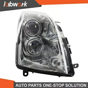 Labwork ヘッドライト 2005-2011 キャデラック STS ハロゲン ブラック ハウジング クリア 右 Labwork Headlights For 2005-2011 Cadillac STS Halogen Black Housing Clear Right 【並行輸入品】