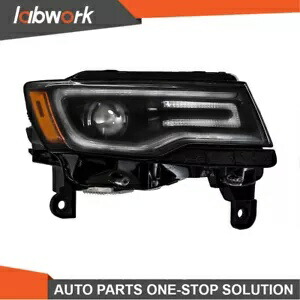 Labwork ヘッドライト 2014-2015 ジープ グランドチェロキー SRT HID ブラック 右側 Labwork Headlight For 2014-2015 Jeep Grand Cherokee SRT HID Black Right Side 【並行輸入品】