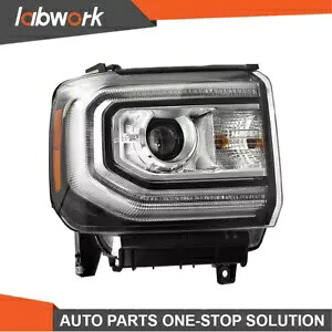 Labwork ヘッドライト 2016-2018 GMC シエラ 1500 HID/キセノン LED DRL 付き 右側 Labwork Headlights For 2016-2018 GMC Sierra 1500 HID/Xenon w/ LED DRL Right Side 【並行輸入品】