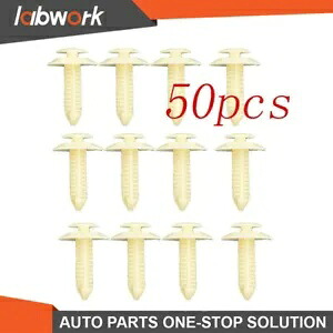 Labwork 50× ドアトリムパネルリテーナープッシュリベットファスナークリップフォード GMC 用 Labwork 50× Door Trim Panel Retainer Push Rivet Fastener Clips For Ford GMC 【並行輸入品】