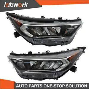 Labwork ヘッドライトアセンブリ 2019-2022 トヨタ RAV4 LE XLE LED 左側 + 右側 Labwork Headlight Assembly For 2019-2022 Toyota RAV4 LE XLE LED Left+Right Side 【並行輸入品】