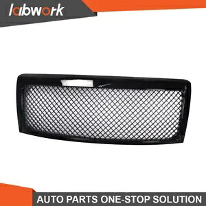 Labwork フロントバンパーセンターアッパーグリル 2009-2014 フォード F-150 光沢ブラック Labwork Front Bumper Center Upper Grille For 2009-2014 Ford F-150 Glossy Black 【並行輸入品】