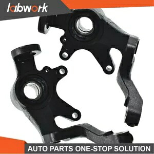 Labwork 2004-13 ヤマハ Rhino 450 660 700 フロント左右ステアリングナックル Labwork For 2004-13 Yamaha Rhino 450 660 700 Front Left Right Steering Knuckles 【並行輸入品】