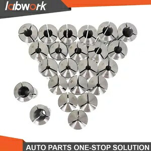 Labwork 23 個 R8 コレットセット フラクショナル 1/16 インチから 3/4 インチの高精度ブリッジポート Labwork 23Pcs R8 Collet Set Fractional 1/16\