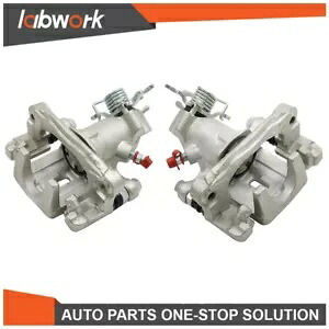 Labwork ブレーキキャリパー ブラケット付き 2004-2008 ヒュンダイ 2005-2009 起亜スペクトラ 2PC Labwork Brake Caliper W/ Bracket For 2004-2008 Hyundai 2005-2009 Kia Spectra 2PC 【並行輸入品】
