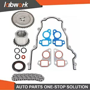 Labwork タイミングチェーンキットカバーガスケット 97-04 キャデラックシボレー GMC 4.8 5.3用 Labwork Timing Chain Kit Cover Gasket For 97-04 Cadillac Chevrolet GMC 4.8 5.3 【並行輸入品】