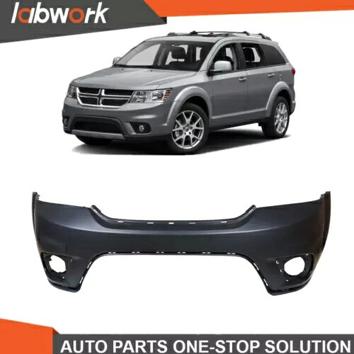 Labwork フロントバンパーカバー 2011-2018 ダッジ ジャーニー スポーツ フォグランプ穴付き Labwork Front Bumper Cover For 2011-2018 Dodge Journey Sport w/ Fog Lamp Holes 【並行輸入品】