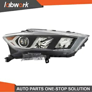 Labwork ヘッドライト 2016-2018 日産マキシマ LED クローム助手席右側 Labwork Headlight For 2016-2018 Nissan Maxima LED Chrome Passenger Right Side 【並行輸入品】