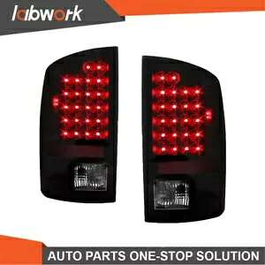 Labwork リアテールライト 2002-2006 ダッジラム 1500 LED ブラックランプ左 + 右 Labwork Rear Tail Light For 2002-2006 Dodge Ram 1500 LED Black Lamp Left+Right 【並行輸入品】