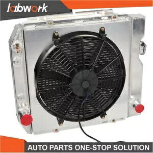 Labwork 3 列アルミラジエーター + ファンシュラウド 63-66 フォード マスタング ファルコン マーキュリー用 Labwork 3Row Aluminum Radiator+Fan Shroud For 63-66 Ford Mustang Falcon Mercury 【並行輸入品】