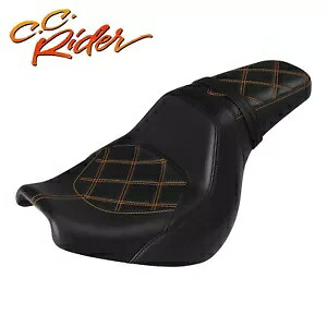 C.C.ライダー 2Up 運転席助手席ハーレーファットボブ FXFB FXFBS 2018-2024 用 C.C. RIDER 2Up Driver Passenger Seat Fit For Harley Fat Bob FXFB FXFBS 2018-2024 【並行輸入品】