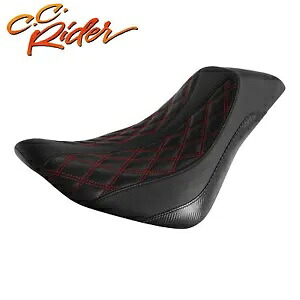 C.C. RIDER レッドステッチ ドライバーソロシート ハーレーソフテイル FLDE FLHC 18-24用 C.C. RIDER Red Stitch Driver Solo Seat Fit For Harley Softail FLDE FLHC 18-24 【並行輸入品】 51,480円