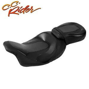 C.C. RIDER ロープロ運転席助手席ハーレーツーリングロードキング 09-23 に適合 C.C. RIDER Low-Pro Driver Passenger Seat Fit For Harley Touring Road King 09-23 【並行輸入品】