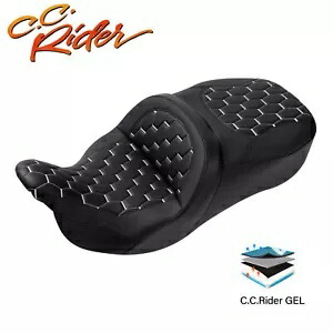 C.C. RIDER 運転席助手席ジェルシート ハーレーツーリングロードグライド 2009-23 に適合 C.C. RIDER Driver Passenger Gel Seat Fit for Harley Touring Road Glide 2009-23 【並行輸入品】 70,180円