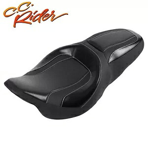 C.C.ライダー運転席助手席ハーレーツーリングロードキング 2009-2023 に適合 C.C. RIDER Driver Passenger Seat Fit For Harley Touring Road King 2009-2023 【並行輸入品】