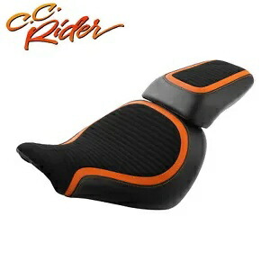 C.C. RIDER 2-Up 運転席 & 助手席 ハーレーファットボーイ FLFB FLFBS 18-24 に適合 C.C. RIDER 2-Up Driver & Passenger Seat Fit For Harley Fat Boy FLFB FLFBS 18-24 【並行輸入品】