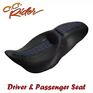 C.C. RIDER ツーアップ ドライバー ライダー パッセンジャー シート ハーレー ツーリング 09-23 に適合 C.C. RIDER Two-Up Driver Rider Passenger Seat Fit for Harley Touring 09-23 【並行輸入品】