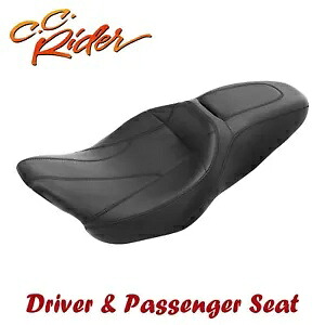 C.C.ライダー運転席助手席ハーレーツーリングストリートロードグライド09-23に適合 C.C. RIDER Driver Passenger Seat Fit For Harley Touring Street Road Glide 09-23 【並行輸入品】