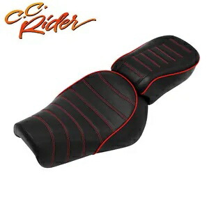 C.C. RIDER 運転席 & 助手席ピリオンシート ハーレー アイアン 883 XL883N 16-Up に適合 C.C. RIDER Driver & Passenger Pillion Seat Fit For Harley Iron 883 XL883N 16-Up 【並行輸入品】