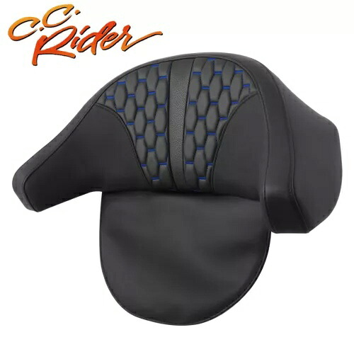 C.C. RIDER リアチョップドキングトランク背もたれパッド ハーレーツーリング 97-13 に適合 C.C. RIDER Rear Chopped King Trunk Backrest Pad Fit For Harley Touring 97-13 【並行輸入品】