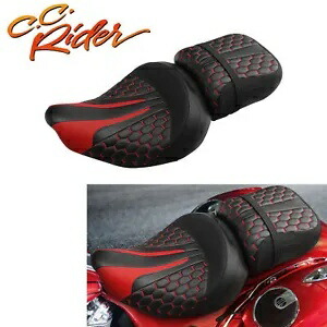 C.C.ライダードライバー + 助手席インディアンチーフダークホース 2017 2018 2019 に適合 C.C. RIDER Driver +Passenger Seat Fit For Indian Chief Dark Horse 2017 2018 2019 【並行輸入品】