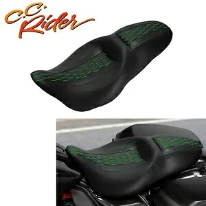 C.C. RIDER 2-Up 運転席 & 助手席 ハーレーツーリング FLHT FLHTKL 09-23 に適合 C.C. RIDER 2-Up Driver & Passenger Seat Fit For Harley Touring FLHT FLHTKL 09-23 【並行輸入品】