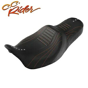C.C.ライダー運転席助手席ハーレーストリートグライド FLHX FLHR 2009-23 に適合 C.C. RIDER Driver Passenger Seat Fit For Harley Street Glide FLHX FLHR 2009-23 【並行輸入品】